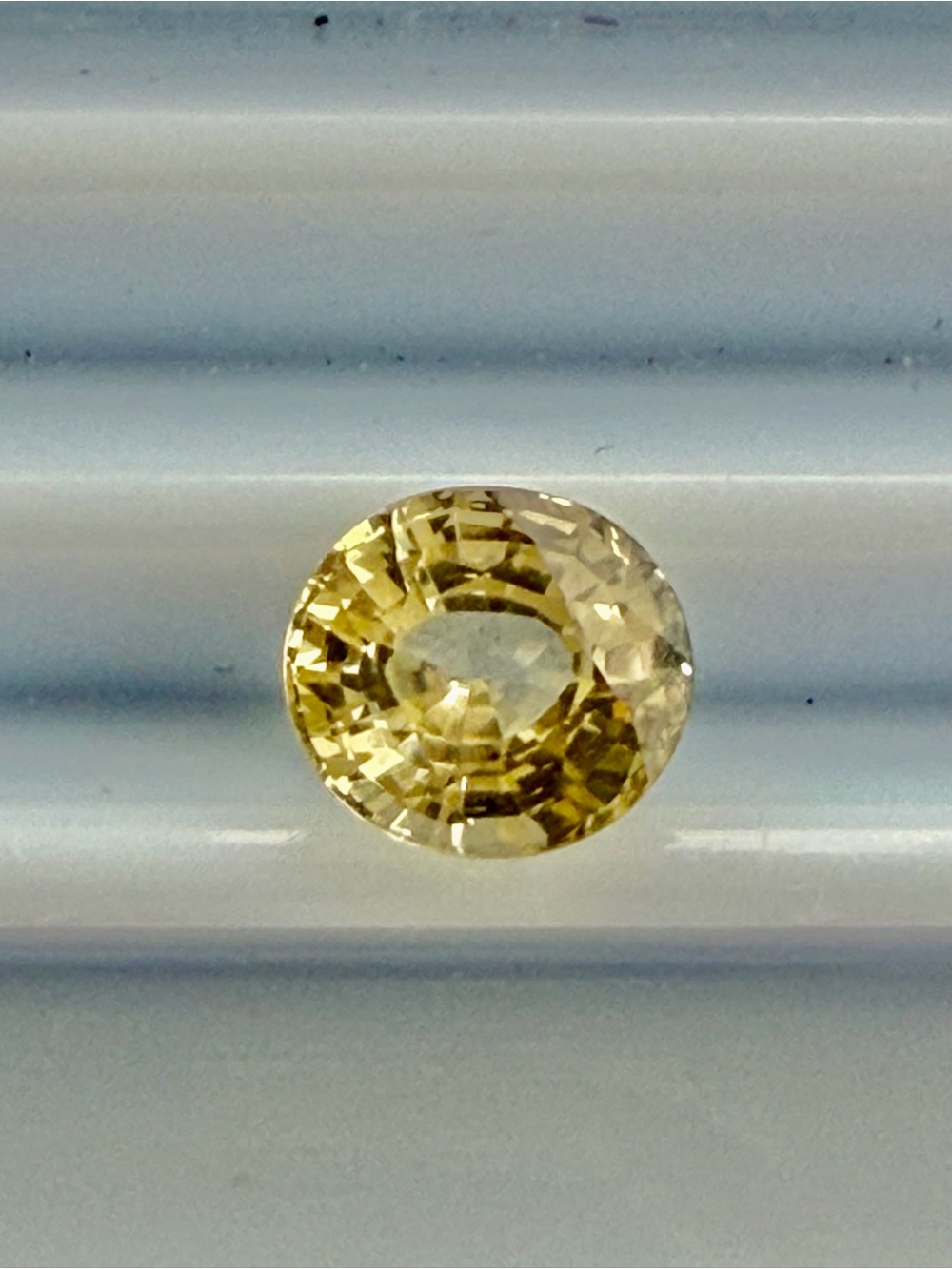 Yellow Oval Sapphire Gemstone 1.91 carats